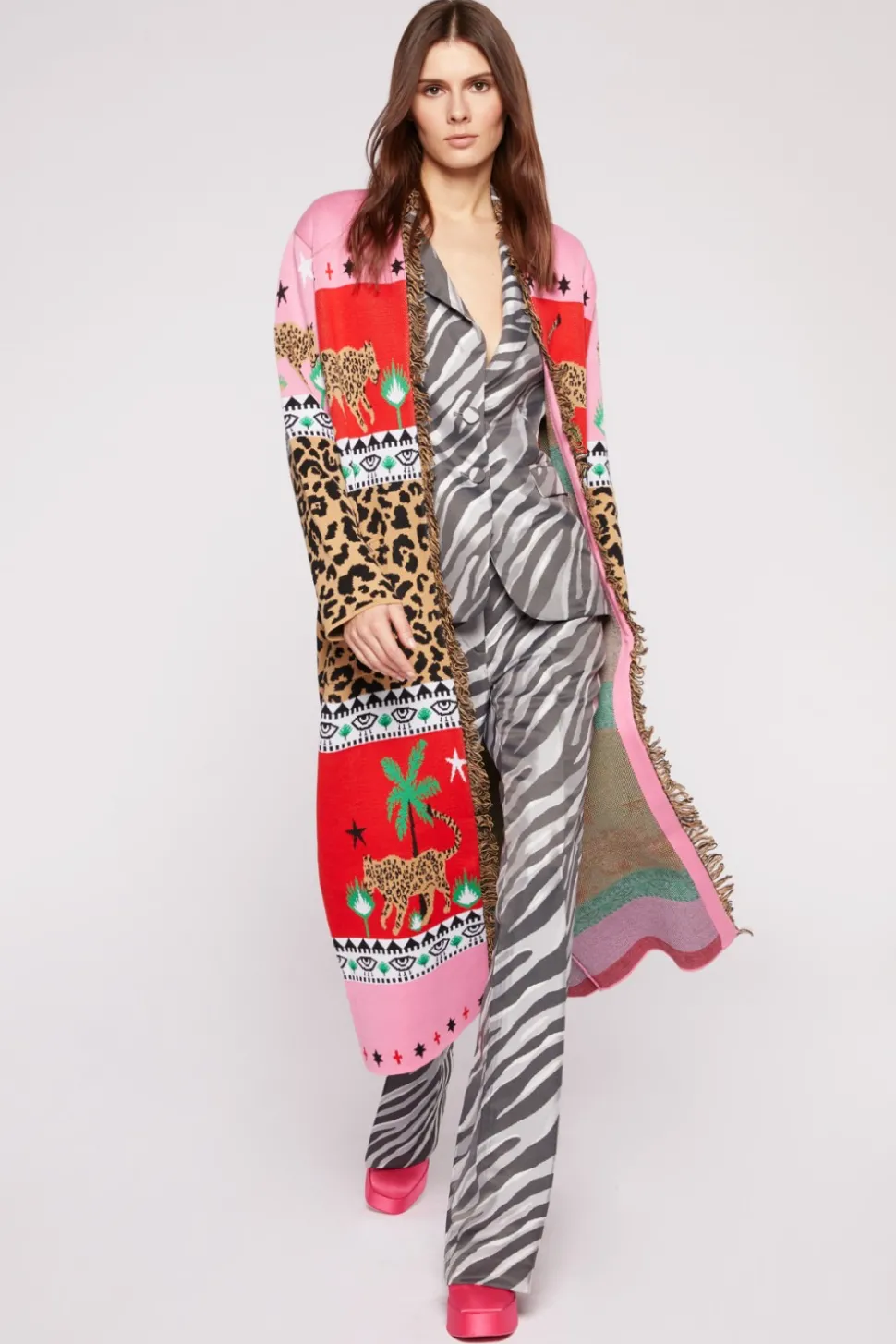 Spolverino animalier rosa